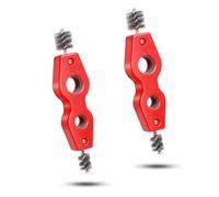Zhouocea 2 PCS Copper Pipe Cleaner Brush Professional Pipe Deburring Brush Tool Pipe Reamer Tool for Copper PVC PPR Pipe and Soft Steel Tubing Plumbers Brass Aluminum Pipes(Red)