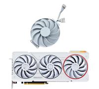 ZHOUQOZ CF9015U12D 7PIN RTX4070 Ti GPU Replacement Fan for Asus for GeForce RTX 4070 SUPER TUF WHITE OC graphics fan Easy to replace(C-Fan)