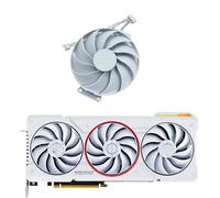 ZHOUQOZ CF9015U12D 7PIN RTX4070 Ti GPU Replacement Fan for Asus for GeForce RTX 4070 SUPER TUF WHITE OC graphics fan Easy to replace(B-Fan)