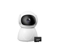 Zhoushen AI Powered Indoor Security Camera 360 Degree Viewing Angles Motion Detection Cloud Storage Compatible Indoor Security Camera with Two Way Sound