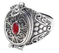 Zhoushen Stylish Nepalese Ghau Box Rings Made From Alloy Blending Tradition and Modernity for a Distinctive Jewelry Pieces Protect Rings