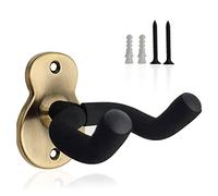 ZHOUSTOU Guitar Wall Hangers Guitar Hooks for Wall Rotating Design Guitar Holder Wall Mount with Protective Sponge for Bass Electric Acoustic Guitar Ukulele(Bronze)