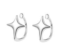 ZHOUSUFEN Fashionable Star Ear Clamp Stylish Star Ear Grip Ear Cuff Ear Clip Ornament Sparkling Ear Bone Clip Jewelry