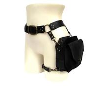 ZHOUSUFEN Medieval Waist Belt Drop Leg Bag Steampunk Waist Pack Thigh Bag Leather Fanny Bag Motorcycle Waist Belt Drop Leg Bag