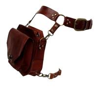 ZHOUSUFEN Medieval Waist Belt Drop Leg Bag Steampunk Waist Pack Thigh Bag Leather Fanny Bag Motorcycle Waist Belt Drop Leg Bag