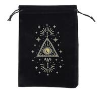 ZHOUSUFEN Tarot Storage Bag Board Game Cards Small Drawstring Package Witch Divination Crystal Packing Pouches Jewelry Wrap Bags