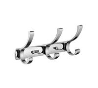 ZHOUXIAO Brass Coat Rack Wall Mounted with Hooks, Modern Heavy Duty Coat Hook Rail, Robe and Towel Hooks Rack for Bathroom, Entryway, Mudroom, Hats 3hook
