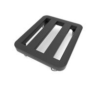 ZHOUXIAO Heavy Duty Carbon Steel Metal Plant Stand Dolly With Casters, Rectangle Plant Caddy With Locking Wheels, Indoor Outdoor Flower Pot Rolling Plant Mover Trolley 25x30cm