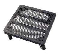 ZHOUXIAO Large Metal Round Plant Caddy With Wheels, Heavy Duty Rolling Plant Stand With Locking Casters, 330lb Capacity Planter Dolly for Outdoor Flower Pot Roller Base Plants Movers 10inch