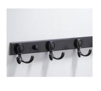 ZHOUXIAO Vintage Metal Coat Rack Wall Mounted with Hooks, Antique Heavy Duty Coat Hook Rail, Hat Robe and Towel Hooks Rack for Bathroom, Entryway, Mudroom 8hook