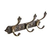 ZHOUXIAO Vintage Metal Coat Rack Wall Mounted with Hooks, Antique Heavy Duty Coat Hook Rail, Hat Robe and Towel Hooks Rack for Bathroom, Entryway, Mudroom 6hook