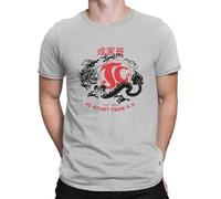 zhouxiaojian Jackie Chan Adventures TV 1976 Jackie's Stunt Team Tshirt Men Graphic Large Harajuku Crewneck Cotton T Shirt Grey L Grey 3XL