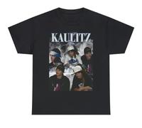 zhouxiaojian Tokio Hotel Tom Kaulitz T-Shirt Short Sleeve Cotton Black Men S to 5XL HC1355 Black XL