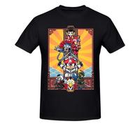 zhouxiaojian ZAHD Funny Samurai Pizza Cats T Shirt Vintage Oversized Cotton Short Sleeve Custom Men Tshirt Black XL Black 3XL