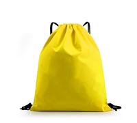 ZHOUXYFDC Drawstring Bags 12Pcs Drawstring Backpack Waterproof Sack Nylon Bag Ditty Bag For Sports Gym Traveling Swimming Beach Shopping Hiking(Yellow)