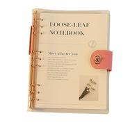 ZHOUXYFDC Loose-Leaf Handbook 90 Sheet Inner Page Binder Notebook Cover Diary Agenda Planner Paper Cover Stationery(B5 rose gold)
