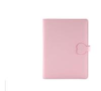 ZHOUXYFDC Loose-Leaf Handbook A6 A5 6 Holes Matte Skin Feel Loose-leaf Notebook PU Case Diary Hand Book Cover PU Cover(Pink)