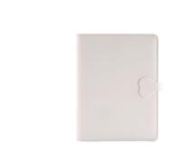 ZHOUXYFDC Loose-Leaf Handbook A6 A5 6 Holes Matte Skin Feel Loose-leaf Notebook PU Case Diary Hand Book Cover PU Cover(White)