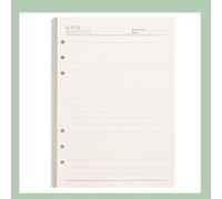 ZHOUXYFDC Loose-Leaf Handbook A6/A5 PU Leather DIY Binder Notebook Cover Diary Agenda Planner Paper Cover Stationery(Line 40sheets,A5)