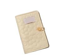 ZHOUXYFDC Loose-Leaf Handbook A6 Cream Handbook Grid Planner Notebook Girl Ins Diary Notebook Detachable Loose-leaf Book Supplies Stationery(Yellow)