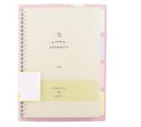 ZHOUXYFDC Loose-Leaf Handbook Binder A4/B5/A5 Loose Leaf Spiral Paper Diary Removable Simple Thickened Coil Shell Notebook(Yellow,A5)