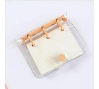 ZHOUXYFDC Loose-Leaf Handbook Mini 3 Holes Notebook Loose Leaf Notepad Ring Binder Hand Book Planner Journals Stationery Supplies(Yellow)