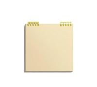 ZHOUXYFDC Loose-Leaf Handbook Square Notebook Substyle Simple Checkered Manual Ledger Diary Super Thick Blank Book Journal Notebook(Light yellow)