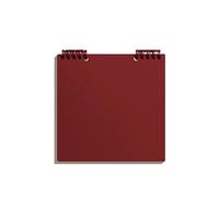 ZHOUXYFDC Loose-Leaf Handbook Square Notebook Substyle Simple Checkered Manual Ledger Diary Super Thick Blank Book Journal Notebook(Win red)