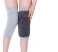 ZHOUXYFDC Protective Knee Pads 1 Pair Winter Warm Knee Pads for Women Men Old People Cold Leg Arthritis Kneepad Knee Support Running Knee Protector(Grey,L)