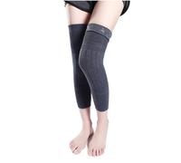 ZHOUXYFDC Protective Knee Pads 2PCS Winter Warm Wool Cashmere Leg Warmers Sleeves Thick Fleece Lined Knee Pads Brace Support Guard Protector Long Thermal Wraps(Dark Gray-Non slip,XXL)