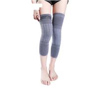 ZHOUXYFDC Protective Knee Pads 2PCS Winter Warm Wool Cashmere Leg Warmers Sleeves Thick Fleece Lined Knee Pads Brace Support Guard Protector Long Thermal Wraps(Medium Gray-Non slip,XL)