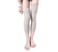 ZHOUXYFDC Protective Knee Pads 2PCS Winter Warm Wool Cashmere Leg Warmers Sleeves Thick Fleece Lined Knee Pads Brace Support Guard Protector Long Thermal Wraps(Camel-Non slip,XL)