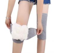 ZHOUXYFDC Protective Knee Pads Winter Wool Knee Pads Unisex Cashmere Knee Warmers Prevent Arthritis Keep Warm Knee Protector Thick Cotton Kneepad(Wool-02,L)
