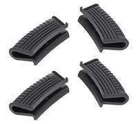 ZHOUXYFDC Silicone Pan Handle Covers 4 Pcs Pot Handle Cover Silicone Assist Holders Cookware Parts Heat Resistant Grips Kitchen Supplies Frying Pan Handle Sleeve Wok(Black)