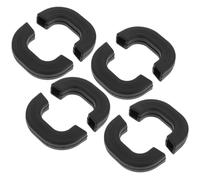 ZHOUXYFDC Silicone Pan Handle Covers 4pcs Silicone Anti-Scald Pot Handle Protectors Non-Slip Pot Heat Resistant Handle Covers Handle Sleeves for Frying Pan Soup(Black)