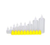 ZHOUXYFDC Squeeze Bottle 10Pcs 3ml 5ml 10ml 15ml 20ml 30ml 50ml 100ml 120ml Plastic Squeeze Dropper Bottle Removable Cap Liquid Filling Containers(Yellow,15ml)