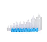 ZHOUXYFDC Squeeze Bottle 10Pcs 3ml 5ml 10ml 15ml 20ml 30ml 50ml 100ml 120ml Plastic Squeeze Dropper Bottle Removable Cap Liquid Filling Containers(Blue,30ml)