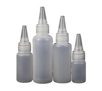 ZHOUXYFDC Squeeze Bottle 4pcs 10ML/20ML30ML/50ML Empty PE Plastic Glue Bottles With Screw-On Lids Squeeze Liquid Ink Oil Dropper Bottles With Cap(30ML)