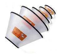 ZHOUYE Soft Dog Cat Cone Collar for After Surgery Anti-Bite Lick, Translucent, Reusable, 33-41cm