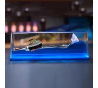 ZHOUYE Titanic Cruise Ship Fluid Drift Bottle Decoration Hourglass Decoration Desk Fluid Floating Decoration Decompression Toy Gift (Color : Titanic)