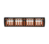 ZHOUYQX 17 Digit Rods Standard Soroban, Chinese Japanese Calculator Counting Tool Compatible for and Adults Brown