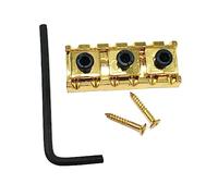 ZHOUYQX Guitar Nut Alloy Guitar String Locking Nut with Mounting Screw & Wrench for Roses Electric Guitar Gold