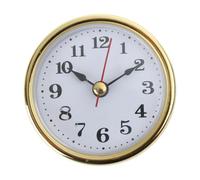 ZHOUYQX miniture Clock Insert Round Clocks movements 2-1/2 65mm Diameter Clock Head Numerals for Home Gold
