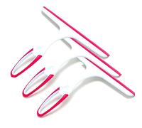 zhouzhouji Mini Glass Window Soap Cleaner Wiper Squeegee Home Car Blade Bathroom Mirror Shower (3*Pink)