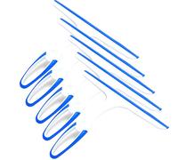 zhouzhouji Mini Glass Window Soap Cleaner Wiper Squeegee Home Car Blade Bathroom Mirror Shower (5*blue)