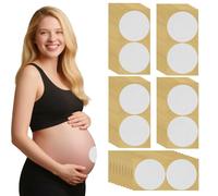 ZhowHoHo 100 Pcs Pregnancy Belly Button Cover Patch 2.16" Reusable Hide Belly Button Cover for Use Under Pregnancy Shirt, Whtie, Normal