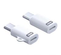 Zhowyeemeng 2 Pcs Lightning Female to USB C Male Adapter for iPhone15/16, iPad, Macbook | 35W Fast Charging & 480Mbps Data Sync（Not for Audio/OTG） | Anti-Loss Hanging Hole | Aluminum Housing