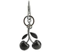 Zhoxod Cherry Keychain for Purse - Resin Alloy Silver Cherry Bag Charm，Cute Fruit Accessory for Women/Gift/Home/Car, Black Cherry, Be common