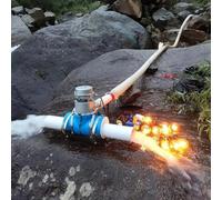 ZHOZHUT 1000W Micro Hydroelectric Generator 220V Hydro Power Station Hydropower Turbine Portable Water Turbine Generator, Pure Copper Core Generator For Home Lighting, Outdoor Activities