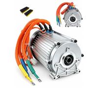 ZHOZHUT 1500W-3000W Brushless DC Differential Motor 60V 72V Permanent Magnet Pure Copper Coil High Torque Drive for Electric Tricycles Four Wheelers Utility Vehicles DIY Conversion,2500W60V,3200RPM